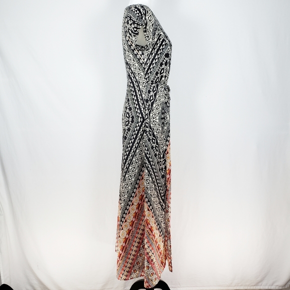 Fire Los Angeles Aztec Print Maxi Dress - Picture 3 of 10